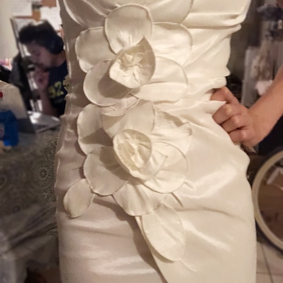 White Flower Mini Dress - Picture 5 of 5